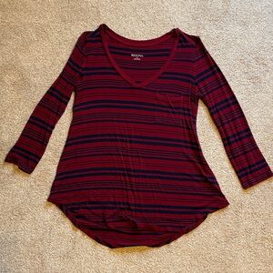 Merona (Target) striped 3/4 sleeve shirt